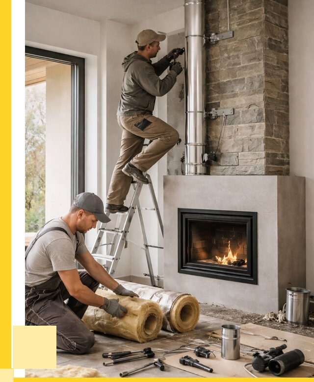 Монтаж дымоходов для каминов в Смоленске от 15383 р. ЭриданСмл