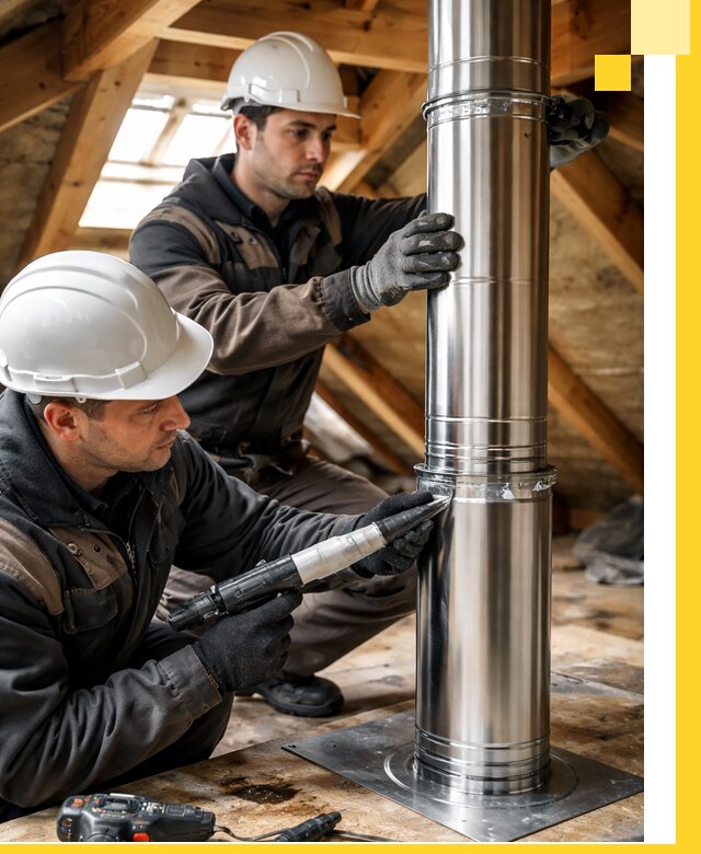 Монтаж дымоходов для каминов в Смоленске с гарантией качества