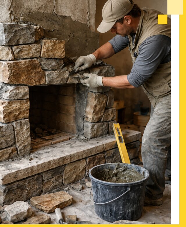 Изготовление и установка каменных каминов под ключ в Смоленске