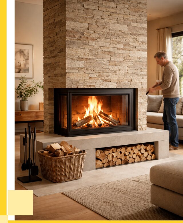 Дровяной камин под ключ в Смоленске от 205100 р. | ЭриданСмл