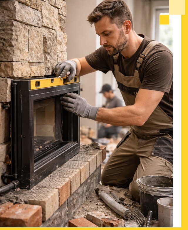 Дровяные камины под ключ в Смоленске: монтаж, обустройство