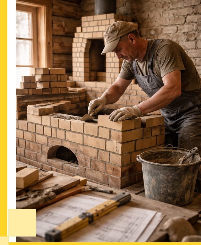 Кладка печей из кирпича в Смоленске цены от 30765 р. - ЭриданСмл