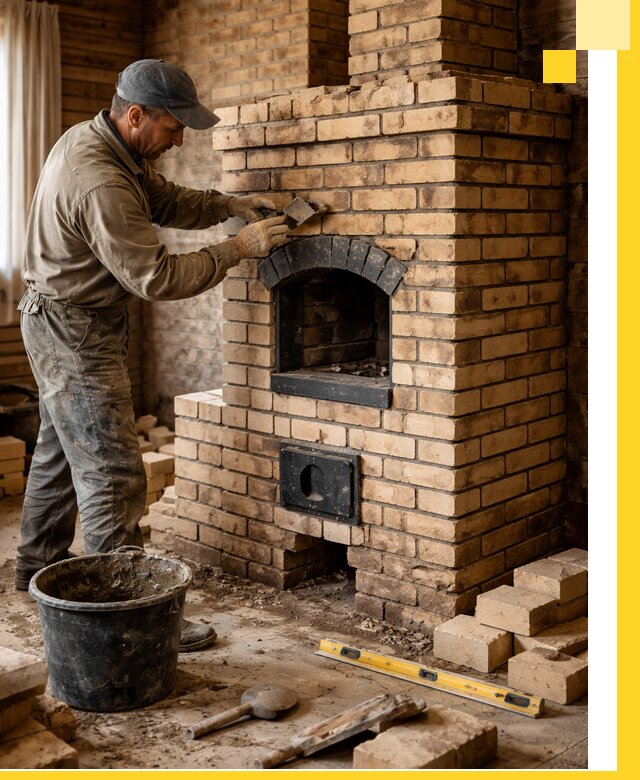 Кирпичные печи под ключ в Смоленске: проектирование и кладка