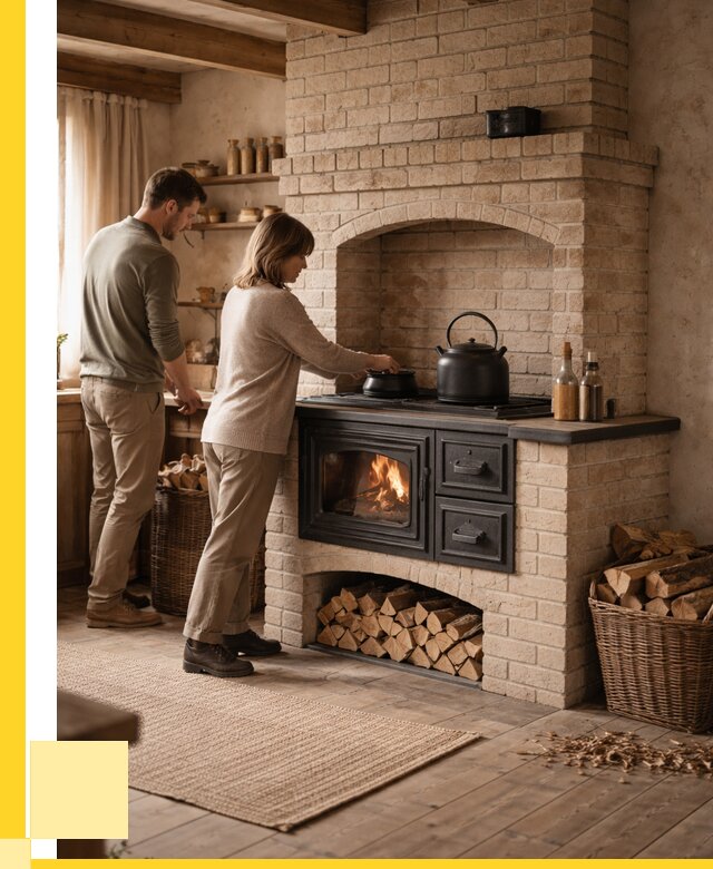 Печи с плитой в Смоленске от 46148 р. | ЭриданСмл — кирпичная печь