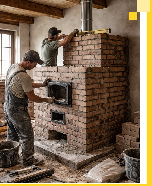 Печи для загородного дома под ключ в Смоленске — монтаж и сервис