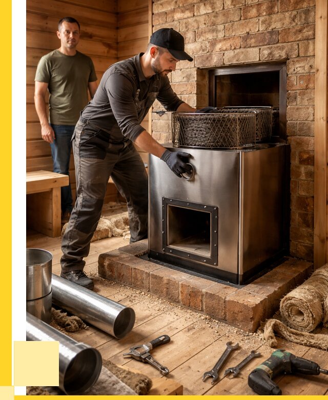 Монтаж банных печей под ключ в Смоленске от 18459 р., ЭриданСмл