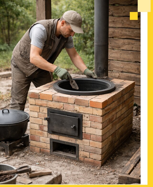 Изготовление и установка печей для казана в Смоленске под ключ