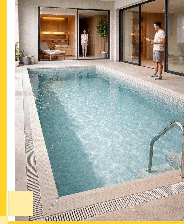 Отделка бассейна пленкой ПВХ в Смоленске от 3589 р. - ЭриданСмл