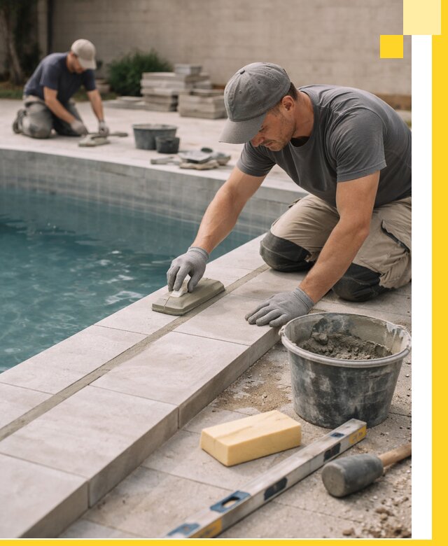 Отделка бассейнов в Смоленске: декоративная отделка и гидроизоляция