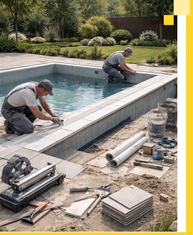 Строительство открытых бассейнов под ключ в Смоленске профессионально