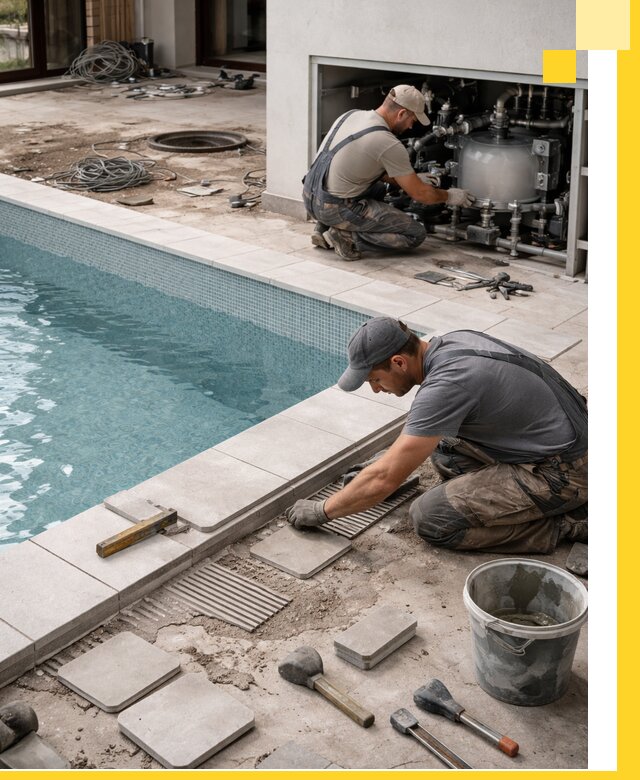 Строительство и монтаж бассейнов в коттедже в Смоленске