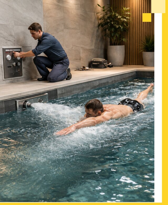 Проектирование и монтаж бассейнов с противотоком в Смоленске