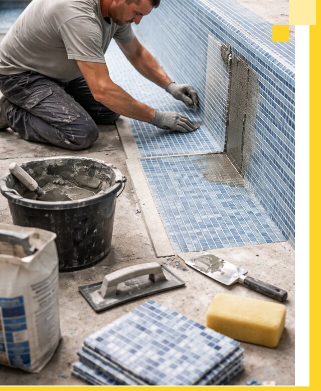 Укладка и ремонт мозаики для бассейнов под ключ в Смоленске