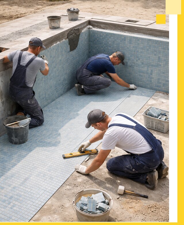 Укладка и установка плитки для бассейнов под ключ в Смоленске