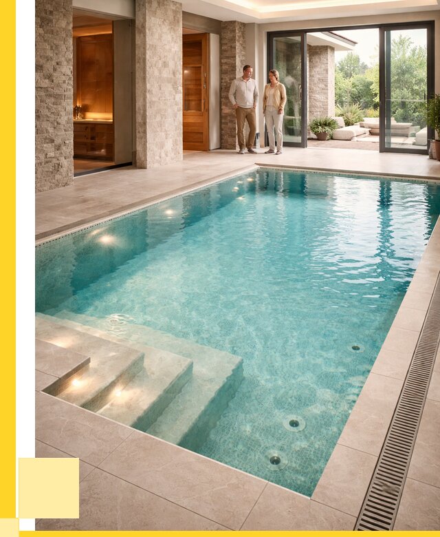 Бассейн во дворе в Смоленске: проект, отделка от 1230600 р. | ЭриданСмл