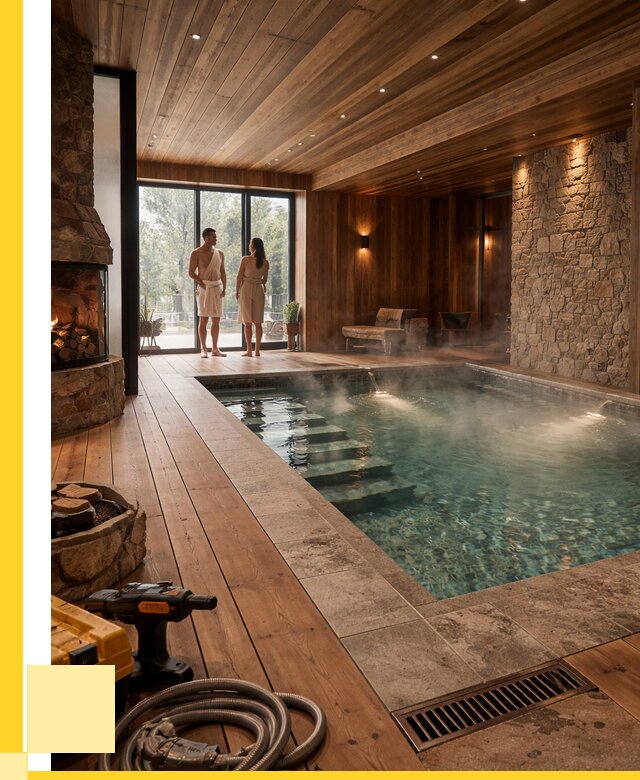 Проекты бань с бассейном под ключ в Смоленске от 76913 р., ЭриданСмл