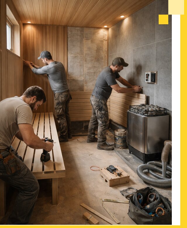 Сауны под ключ в Смоленске, проектирование, строительство, отделка