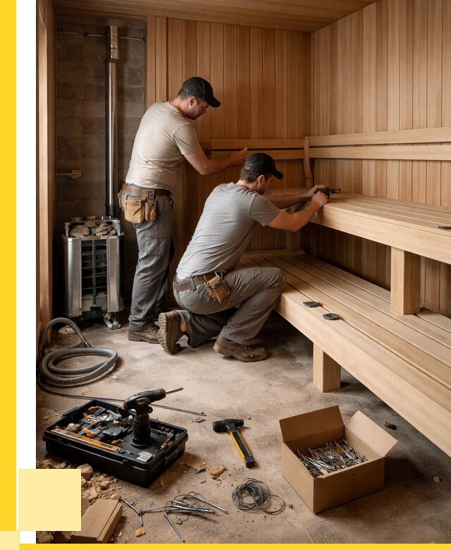 Монтаж саун под ключ в Смоленске от 123060 р. | ЭриданСмл