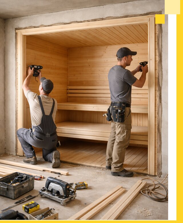 Монтаж саун под ключ в Смоленске — проектирование и установка