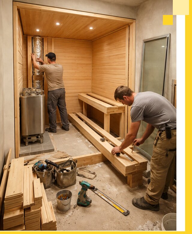 Проектирование и установка домашних саун под ключ в Смоленске