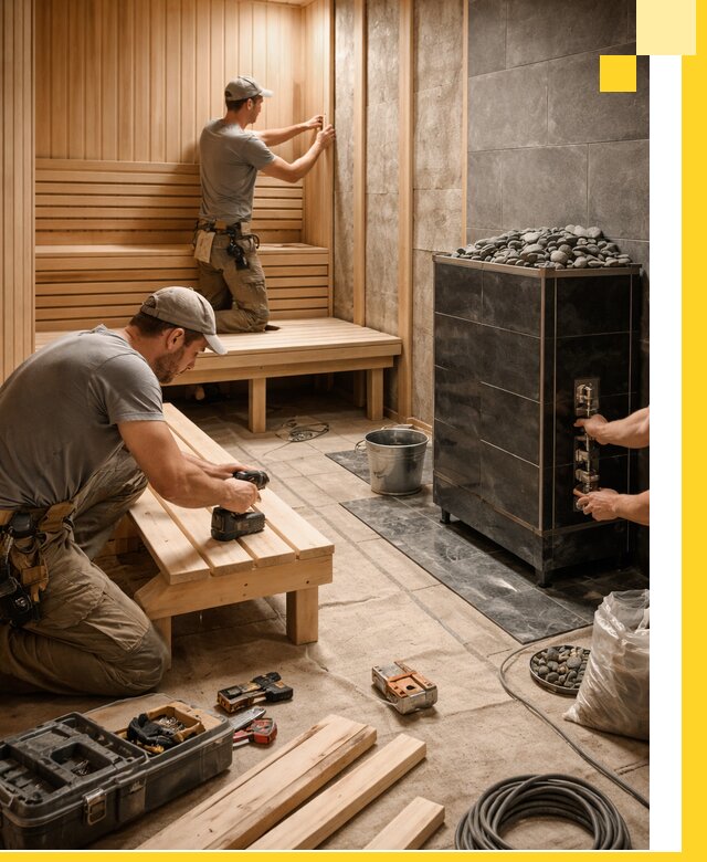 Дизайн и строительство интерьерных саун под ключ в Смоленске