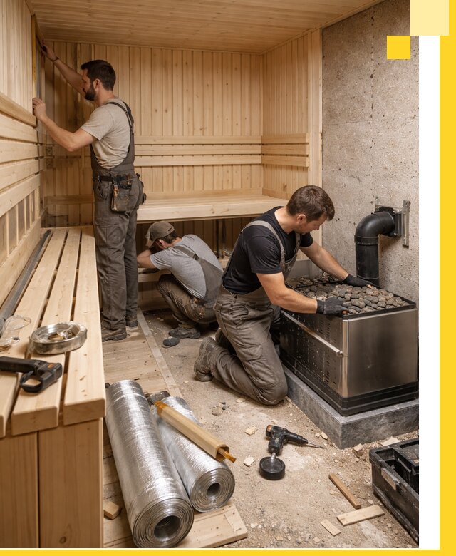 Индивидуальные сауны на заказ в Смоленске под ключ, проект и монтаж