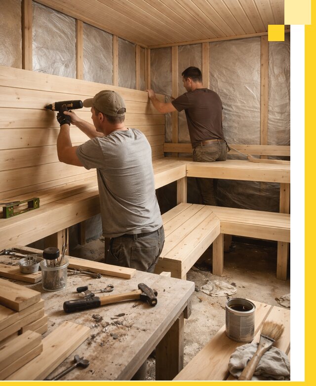 Профессиональная отделка бань и саун под ключ в Смоленске