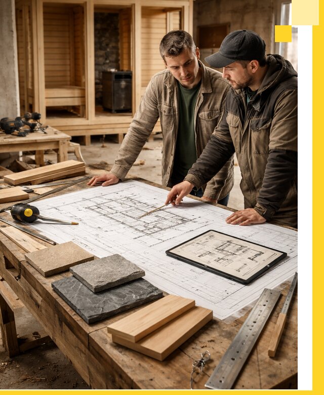 Проекты бань под ключ и планы строительства в Смоленске