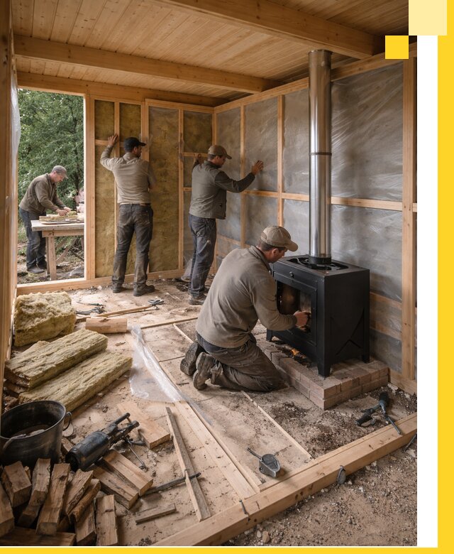 Профессиональный монтаж бань под ключ в Смоленске для дома