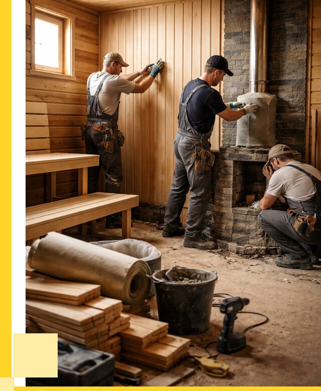 Ремонт бань под ключ в Смоленске от 46148 р. | ЭриданСмл