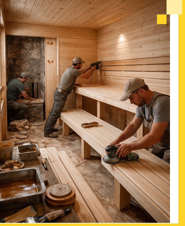 Профессиональная отделка бань в Смоленске под ключ, с гарантией