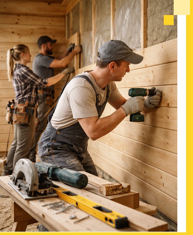 Обшивка бань под ключ в Смоленске: отделка стен и потолков