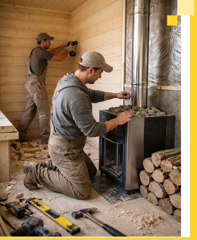 Строительство деревянных бань под ключ в Смоленске проекты и монтаж