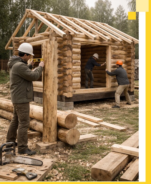 Строительство бань для дачи под ключ в Смоленске с доставкой и монтажом