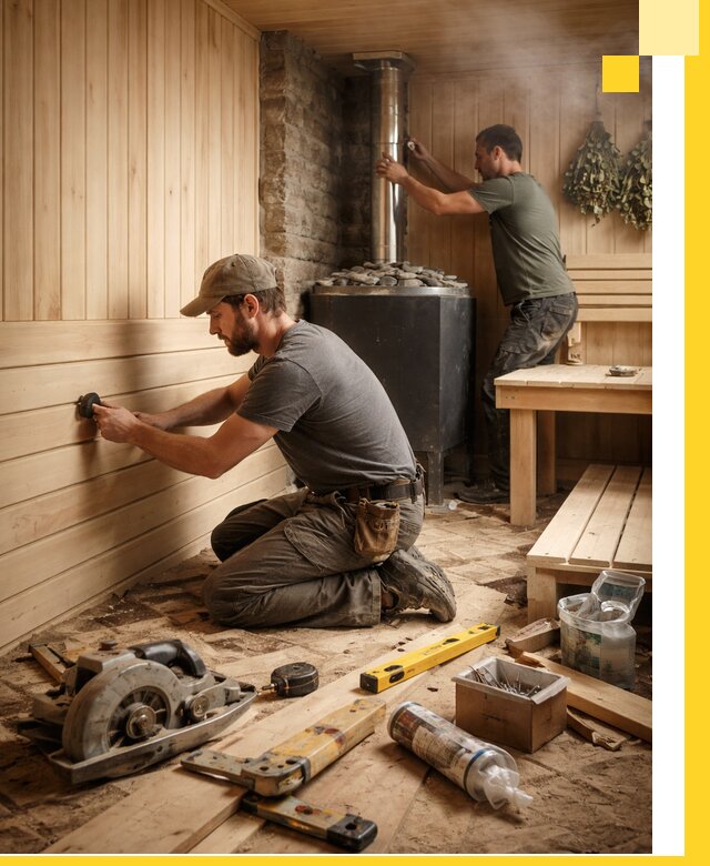 Полное строительство и оснащение парных под ключ в Смоленске