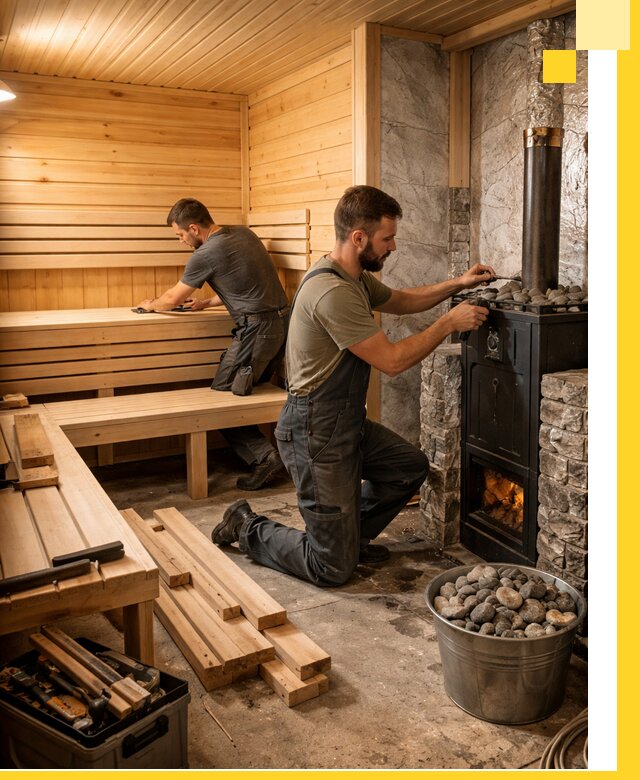 Дизайн и строительство интерьеров бань под ключ в Смоленске