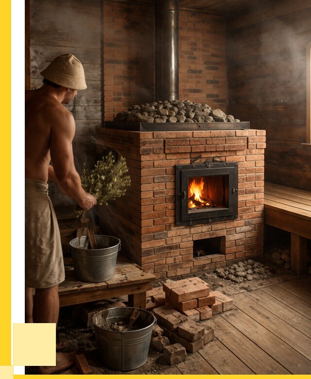 Кирпичные банные печи в Смоленске от 92295 р. | ЭриданСмл