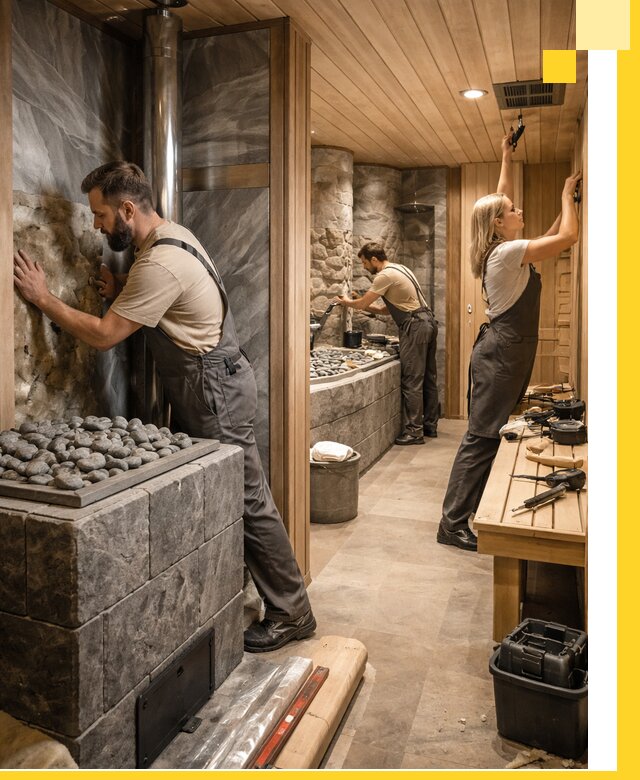 Строительство бань и SPA процедур в Смоленске под ключ и отделкой