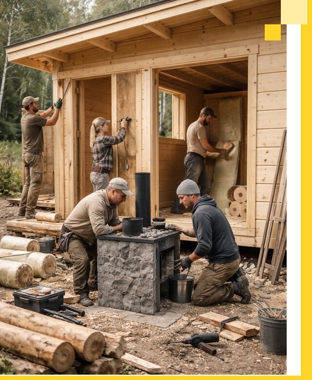 Купить баню под ключ в Смоленске строительство монтаж отделка