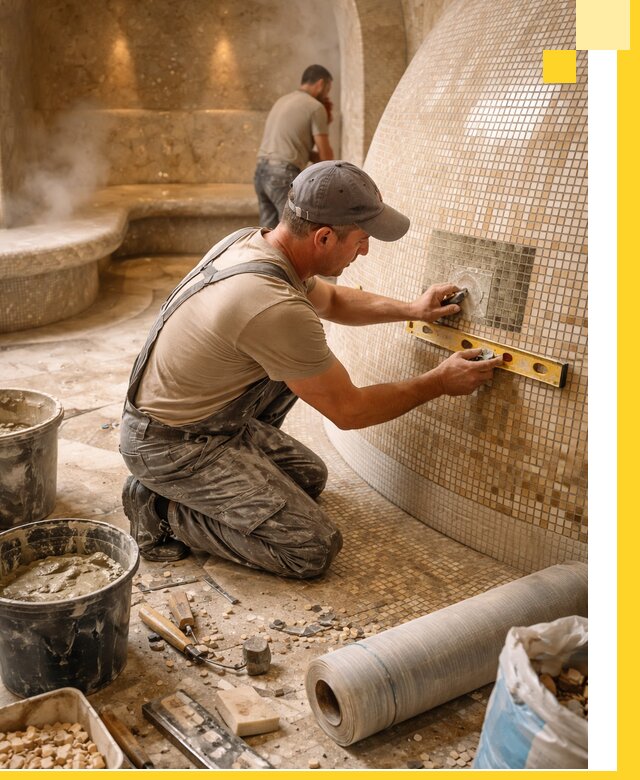 Хамам под ключ в Смоленске: проектирование, строительство, отделка