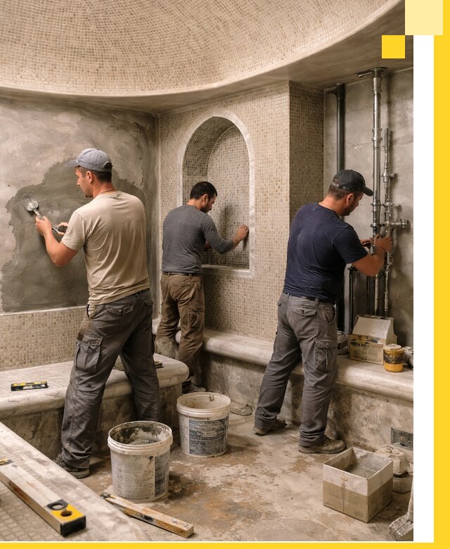 Профессиональный монтаж хамамов под ключ в Смоленске с гарантией