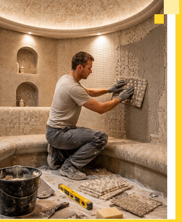 Устройство и монтаж домашнего хамама под ключ в Смоленске