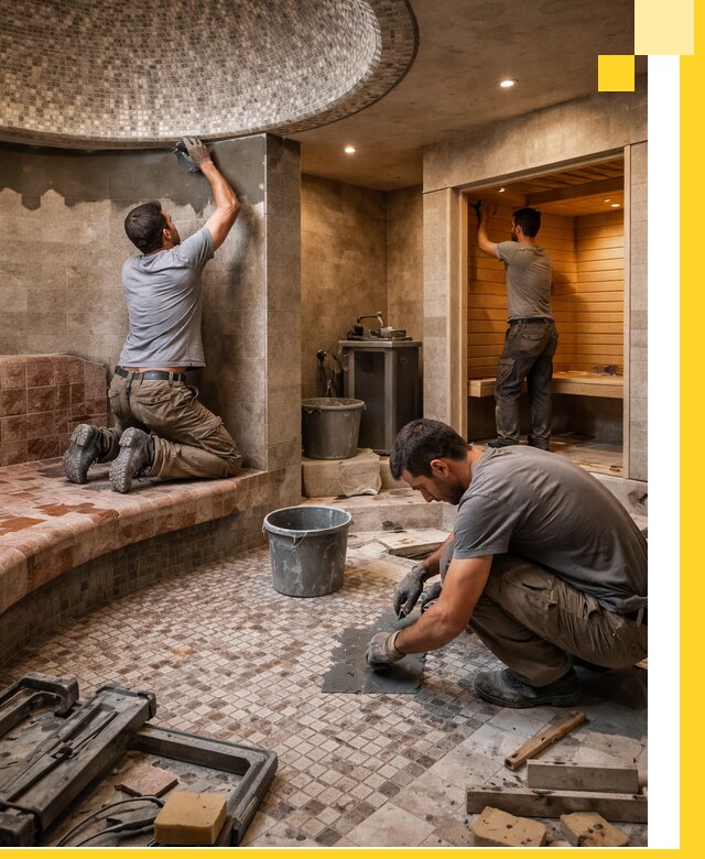 Проект и строительство хамама бани и сауны под ключ в Смоленске