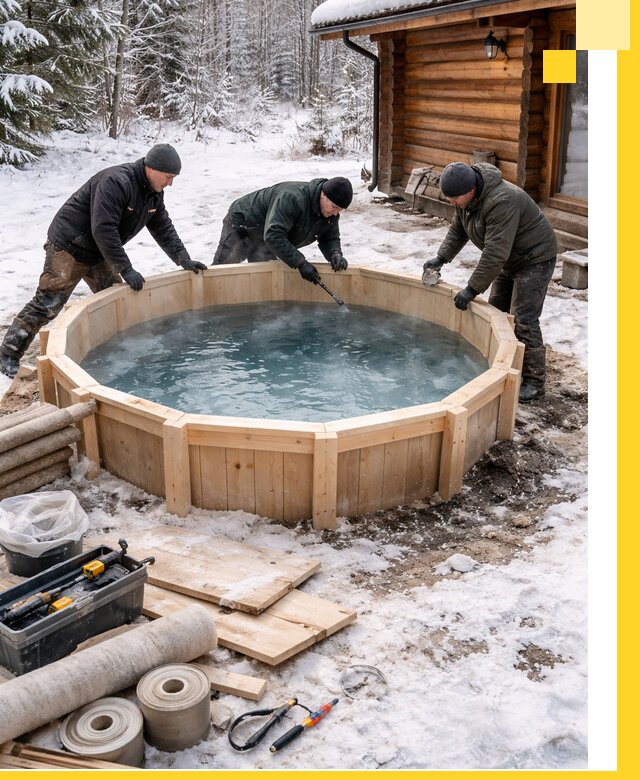 Изготовление и установка ледяных купелей под ключ в Смоленске