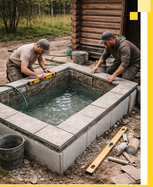 Изготовление и установка холодных купелей под ключ в Смоленске